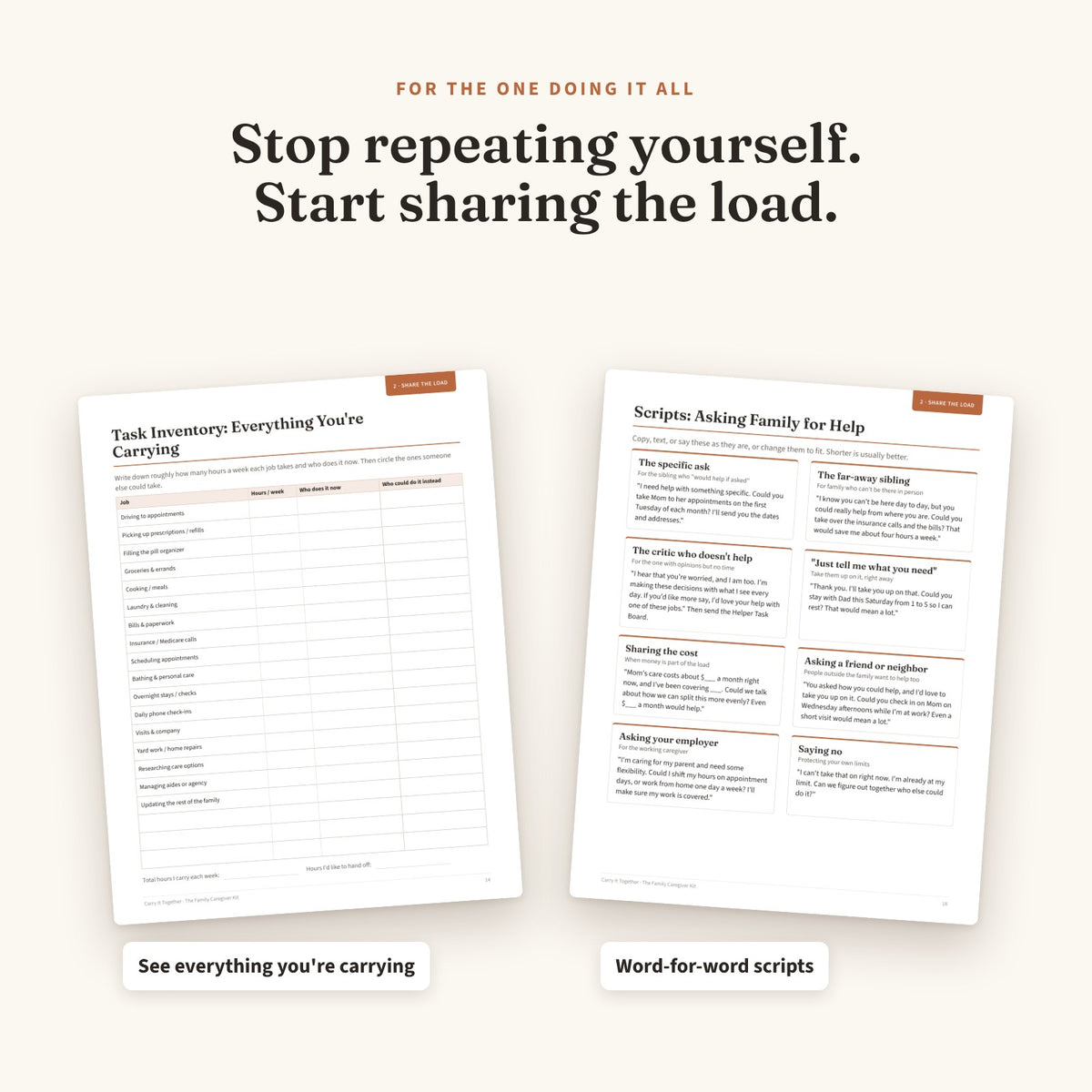 Carry It Together: The Family Caregiver Kit